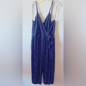 Kaileigh Polka Dot wide leg Jumpsuit Romper w/pockets Size 2X